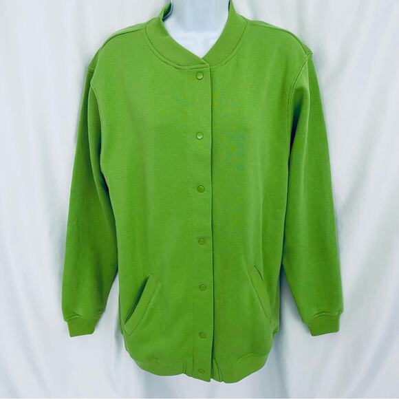 Blair Lime Green Button Down Sweater Cardigan OS (S-M-L) - Picture 1 of 12